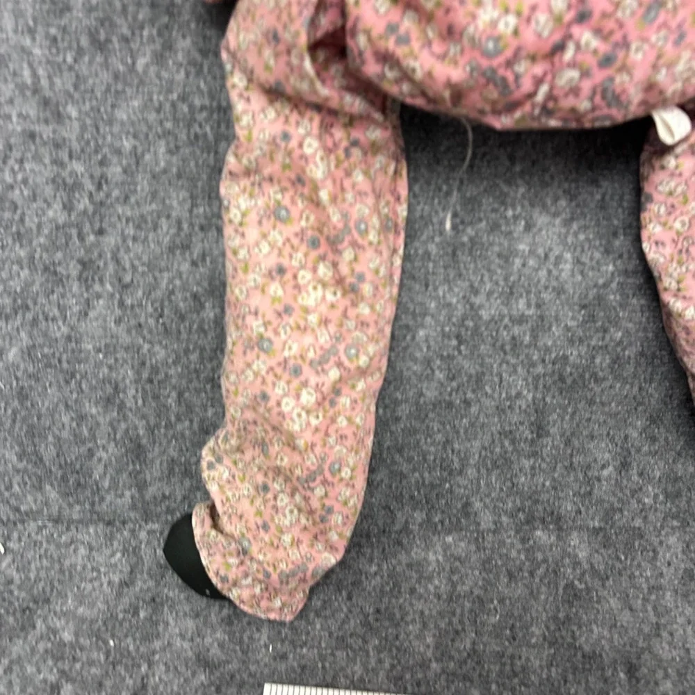 Vintage Handmade Long Legged Cloth Clown Doll Pink Floral Print 32 Inch Plush